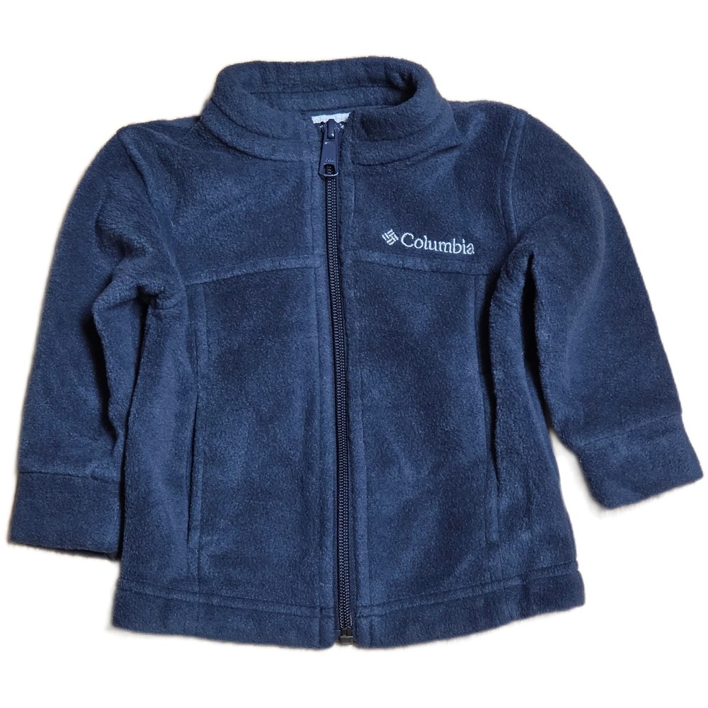 Columbia Sportswear Company Fleece Jacket Boy's Size 6-12 Months Blue Full Zip